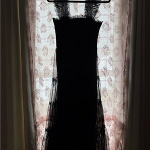 Baltic Born Elegant Black Lace Maxi Dress
